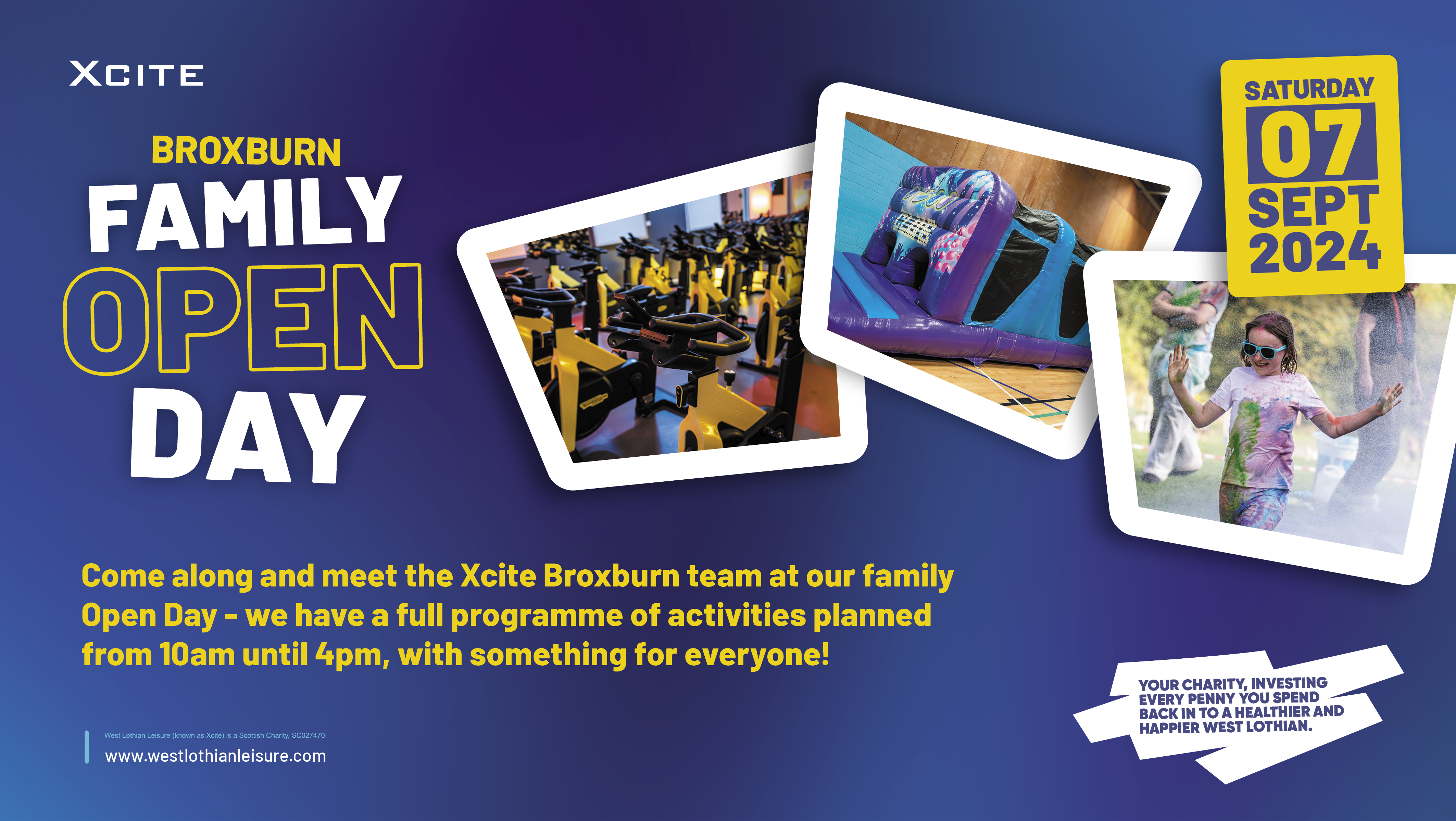 Xcite Broxburn Open Day - 7th September image